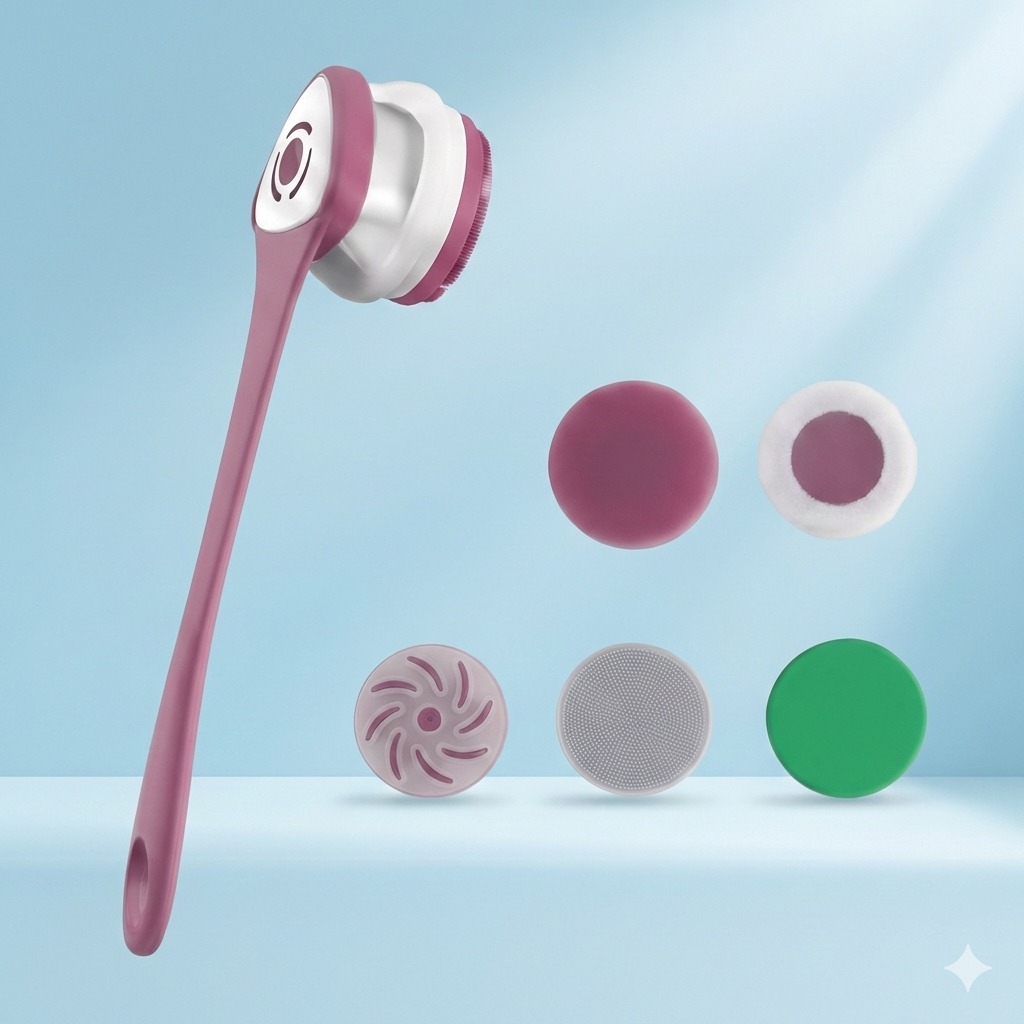 Electric Shower Brush - Multi Use Body Cleaning & Massage Set