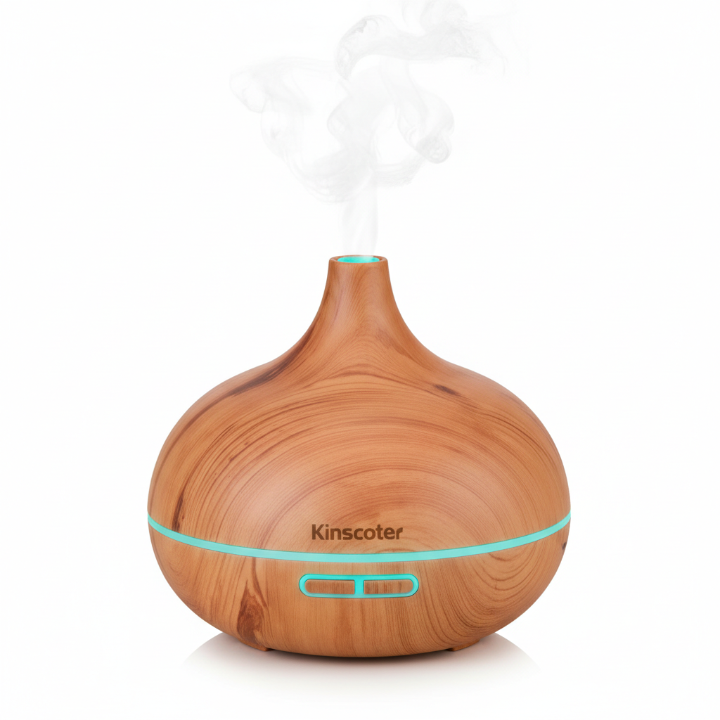 Aromatherapy Essential Oil Diffuser - Wood Grain with Remote Control