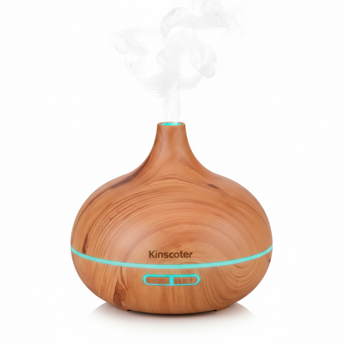 Aromatherapy Essential Oil Diffuser - Wood Grain with Remote Control