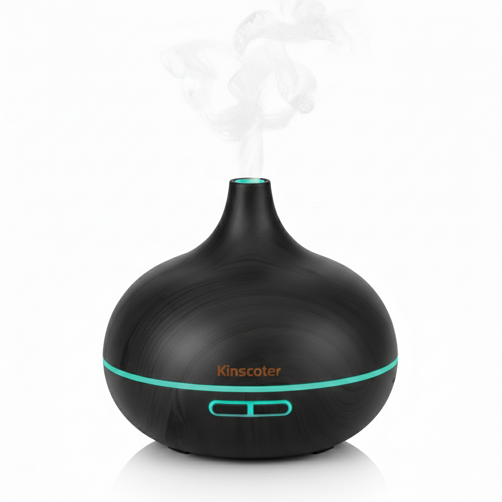 Aromatherapy Essential Oil Diffuser - Wood Grain with Remote Control