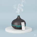 Aromatherapy Essential Oil Diffuser - Wood Grain with Remote Control