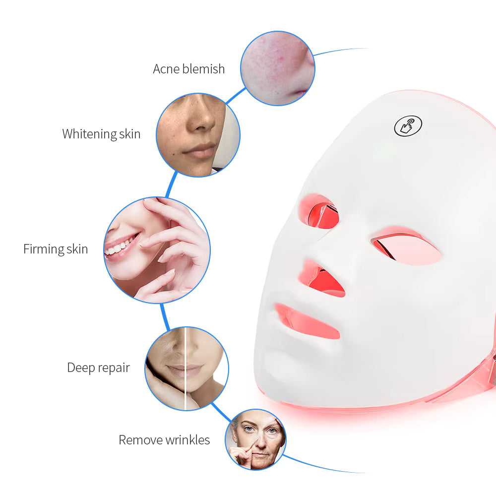 LED Light Therapy Face Mask - Anti-Aging & Skin Rejuvenation
